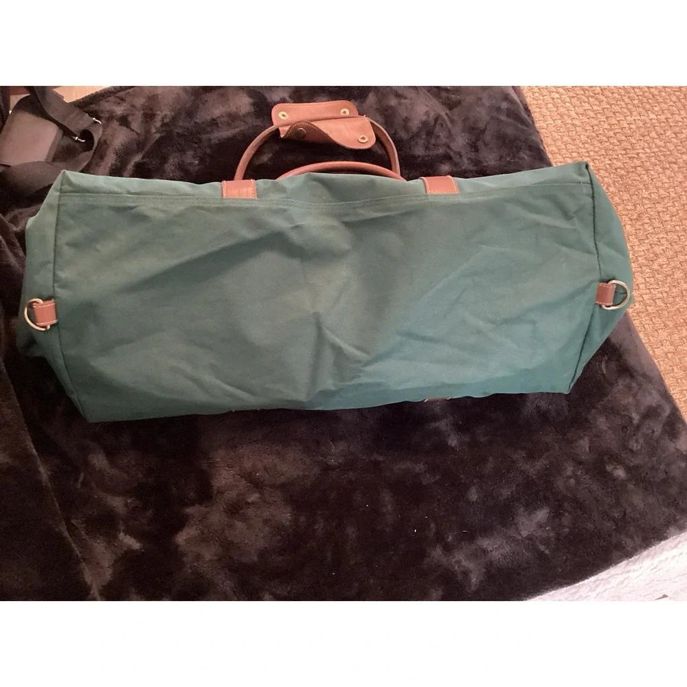 Polo Ralph Lauren Green Canvas Duffle Bag Vintage 90's with  Handle